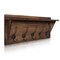 HBCY Creations Rustic Wall Mounted Coat Rack Shelf - Wooden Country Style 24" Entryway Shelf with Hooks - Solid Pine Wood - For Entryway, Kitchen, Bathroom